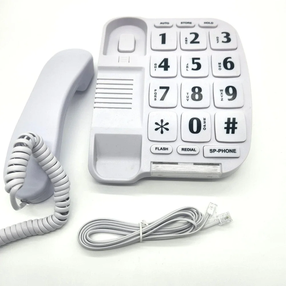 JeKaVis Senior Phone JF11W Big‎ Button Corded Amplified Speakerphone